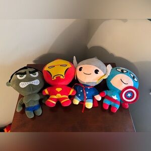 Marvel Plush Toy Set Hulk, Ironman, Thor and Captain America